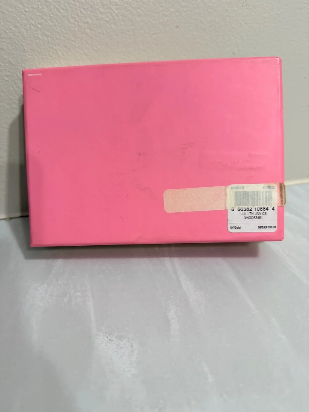 vintage Y2K Coach Julia Metallic Leather Phone Wristlet NIB